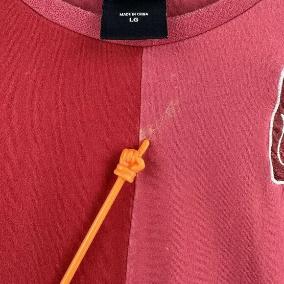 Avatar: The Last Airbender Fire Nation Dark Red Firebender T-Shirt L Color Block - Picture 7 of 9